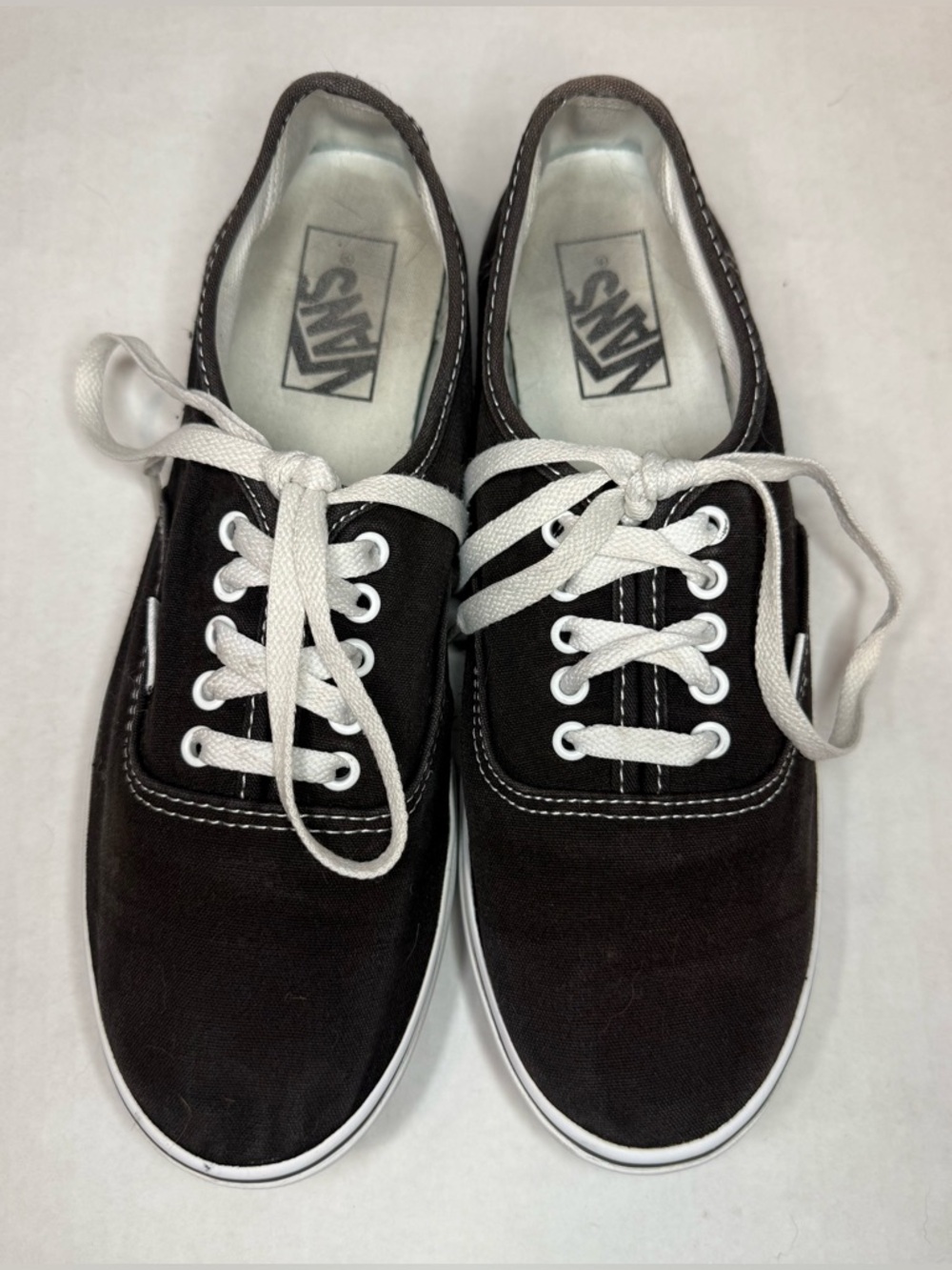 Vans Authentic Shoes Black White Women’s Size 9.5